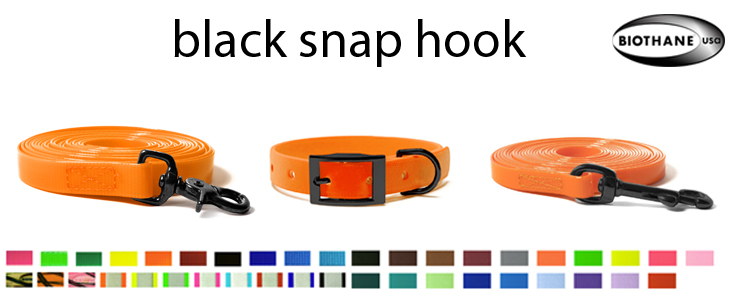 black snap hook