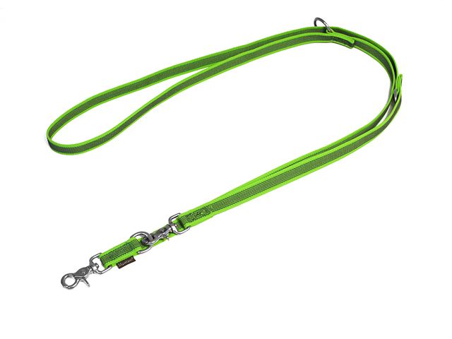 Rubbered_adjustable_leash_20mm_rust_proof_trigger_neon_green_small_web