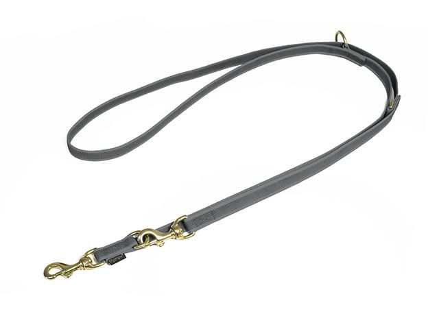 Rubbered_adjustable_leash_20mm_brass_grey_small_web