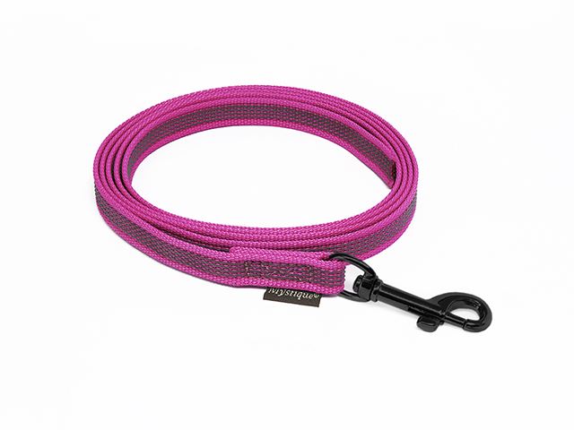 Rubbered_leash_12_15mm_black_snap_hook_purple_big_web