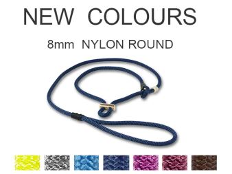 8mm Mystique® nylonové okrúhle vodítka a obojky-nové farby 8mm Mystique® nylonové okrúhle vodítka a obojky-nové farby