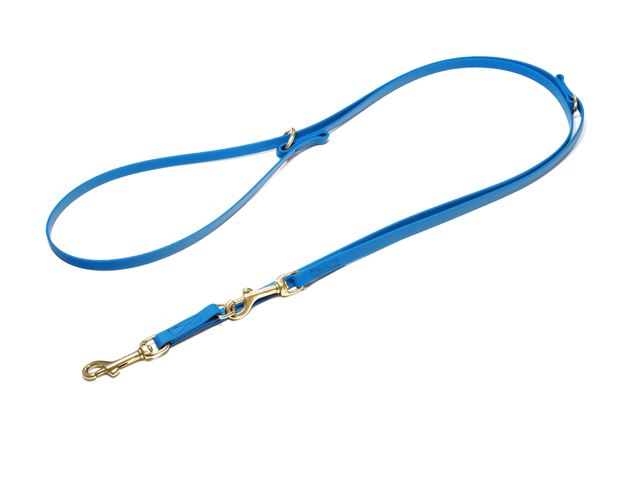 Biothane_adjustable_leash_sewn_13mm_light_blue_brass_snap_hook_small_web