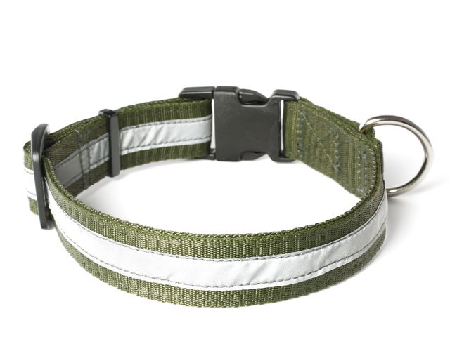 Nylon_collar_profi_reflective_khaki_02_small_web