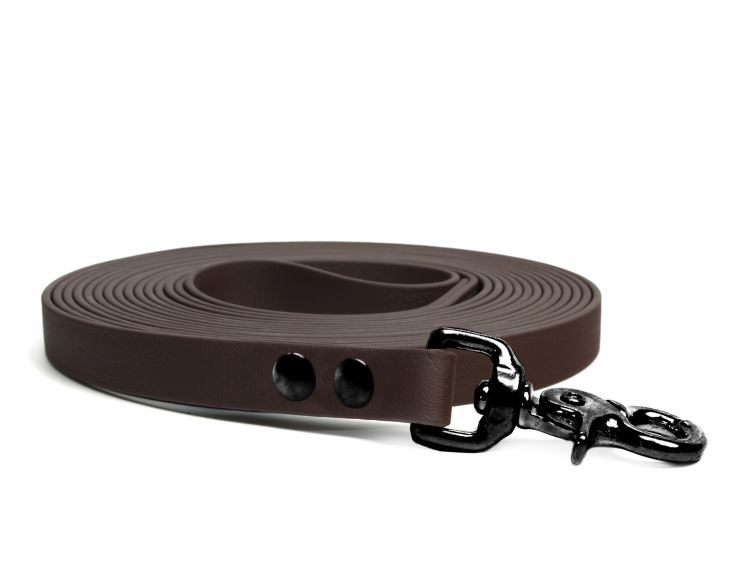 Biothane_tracking_leash_19mm_revited_brown_black_trigger_big_web
