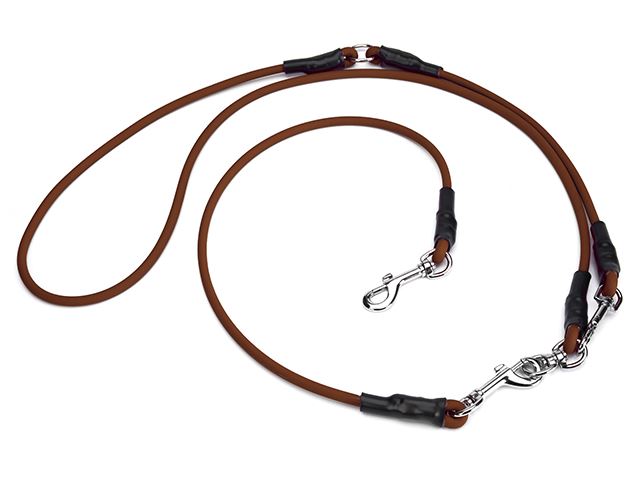 Biothane_6_8mm_adjustable_leash_with_carbine_brown_small_web