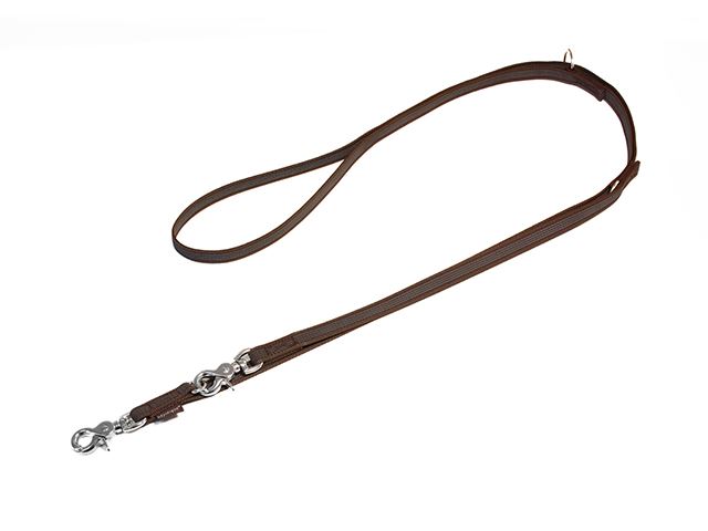 Rubbered_adjustable_leash_15mm_trigger_chromed_brown_big_web