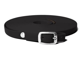 Mystique® Biothane Schweißriemen 19mm schwarz 10m rostfrei