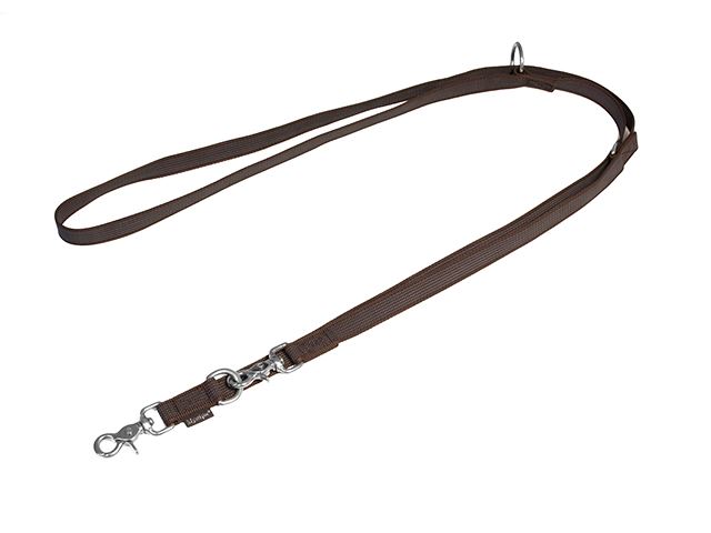 Rubbered_adjustable_leash_20mm_rust_proof_trigger_brown_small_web