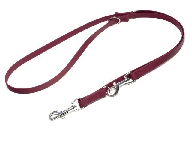 Biothane_adjustable_leash_sewn_wine_red_snap_hook_small_web