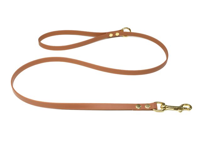 Biothane_leash_with_HG_13mm_solid_brass_light_brown_small_web