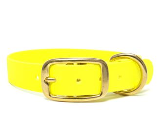 Biothane_collar_deluxe_brass_neon_yellow_small_web