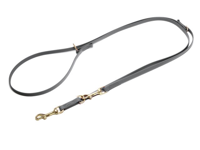 Biothane_adjustable_leash_sewn_13mm_grey_brass_snap_hook_small_web