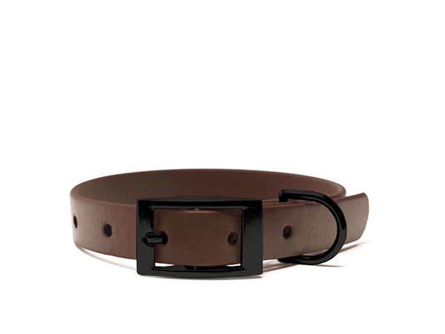 Biothane_collar_25mm_black_deluxe_brown_big_web