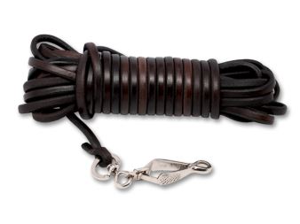 Leather tracking leash 6mm
