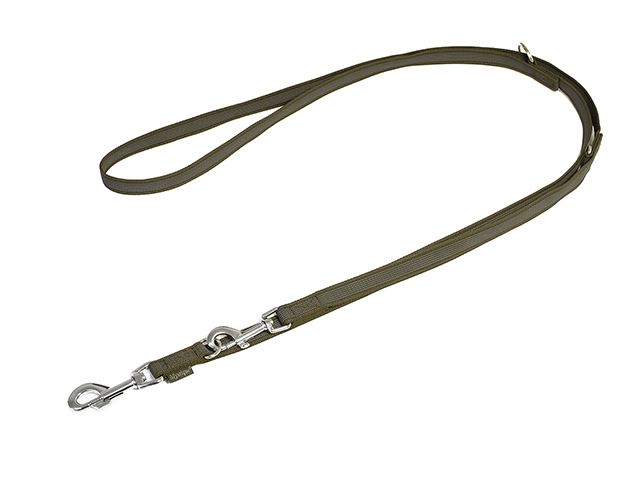Rubbered_adjustable_leash_20mm_khaki_small_web