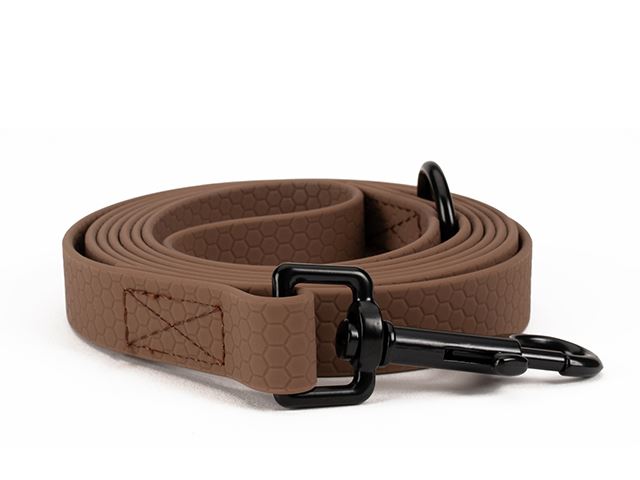 Hexa_leash_16_19mm_sewn_brown_black_snap_hook_small_web