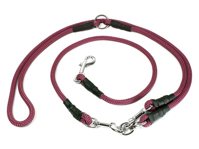 Hunter_profi_leash_with_carbine_wine_red_small_web