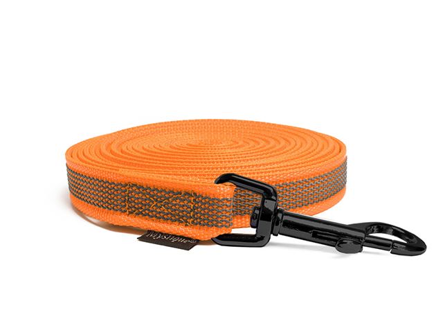 Rubbered_tracking_leash_20mm_black_snap_hook_neon_orange_small_web