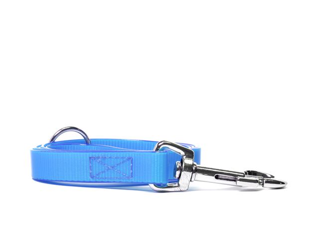 Biothane_leash_sewn_16-19mm_with_handgrip_snap_hook_gold_light_blue_small_web