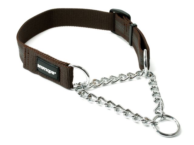 Mystique® Gummiertes Halsband mit Durchzugskette 30mm
