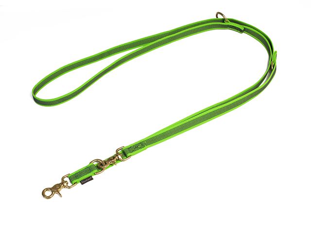 Rubbered_adjustable_leash_20mm_brass_trigger_neon_green_big_web