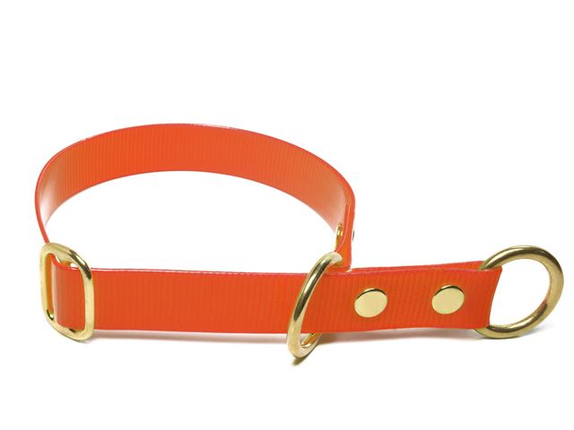 Biothane_half_choke_collar_solid_brass_gold_orange_small_web