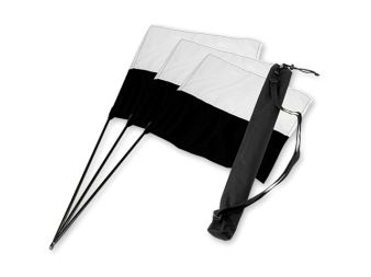 Mystique® &quot;Marking Flag&quot; set black/white 3pcs. + bag