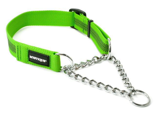 Mystique® Gummiertes Halsband mit Durchzugskette 30mm