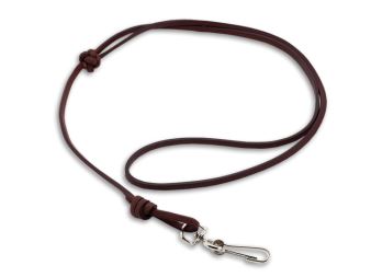 Leather whistle lanyard 4mm