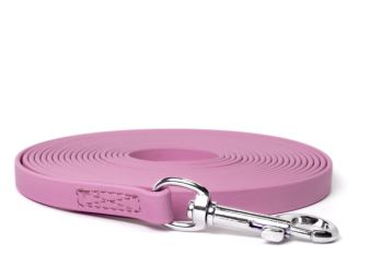 Mystique® Biothane tracking leash pastel pink