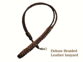 Deluxe leather lanyard
