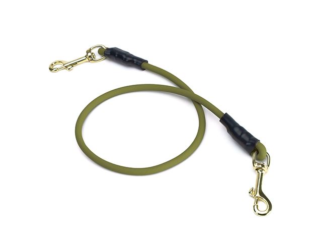 Biothane_6_8mm_adjustable_leash_part_brass_with_carbine_khaki_small_web