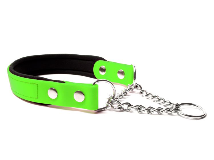 Biothane_collar_martingale_neopren_neon_green_big_web
