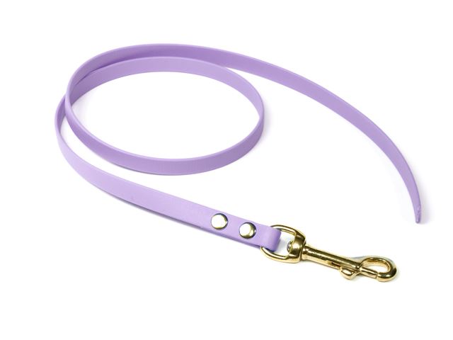 Biothane_leash_13mm_solid_brass_pastel_purple_small_web