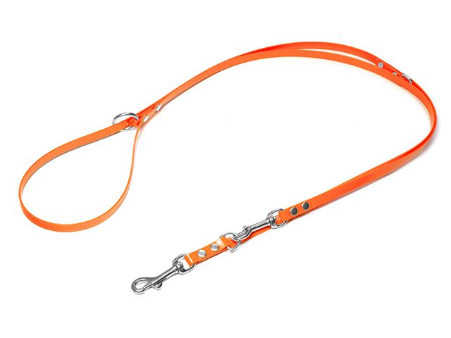 Biothane_adjustable_leash_rust_proof_gold_orange_13mm_small_web