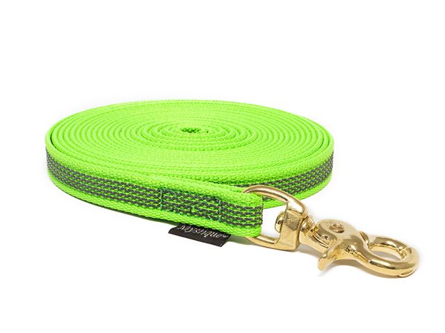Rubbered_tracking_leash_15mm_trigger_brass_neon_green_big_web