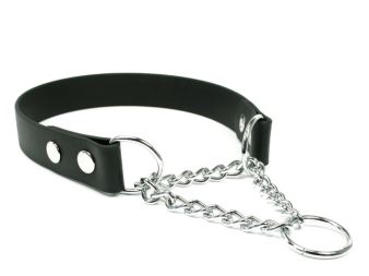 Mystique® Biothane Halsband mit Durchzugskette 25mm (11987)