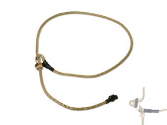 Mystique® Field trial Short leash 4mm beige 65cm with hornstop