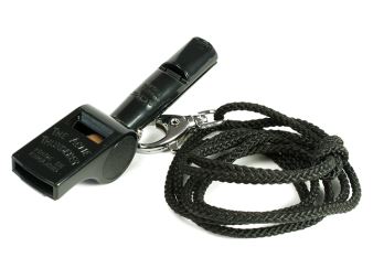 ACME combination double dog whistle 642 black + lanyard