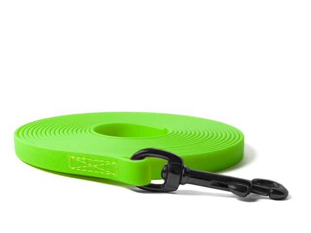 Biothane_tracking_leash_black_snap_hook_9_16mm_sewn_neon_green_small_web