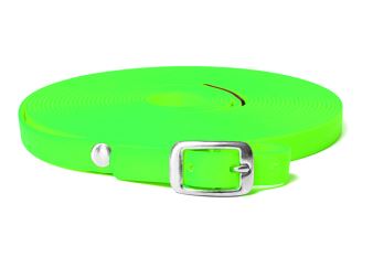 Mystique® Biothane Schweißriemen 19mm neon grün  10m rostfrei