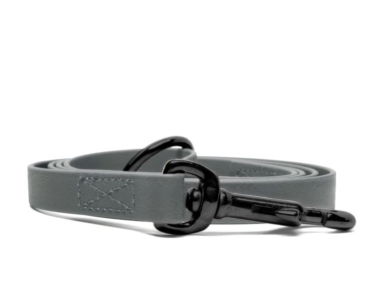 Biothane_leash_16_19mm_sewn_grey_black_snap_hook_small_web