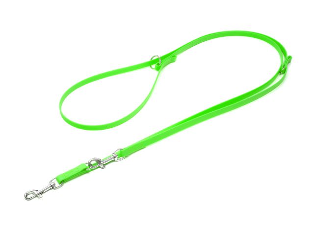 Biothane_adjustable_leash_sewn_13mm__snap_hook_neon_green_small_web