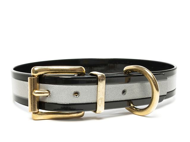 Biothane_collar_classic_brass_reflex_black_gold_small_web