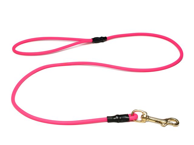 Biothane_round_leash_with_HG_neon_pink_brass_snap_hook_small_web