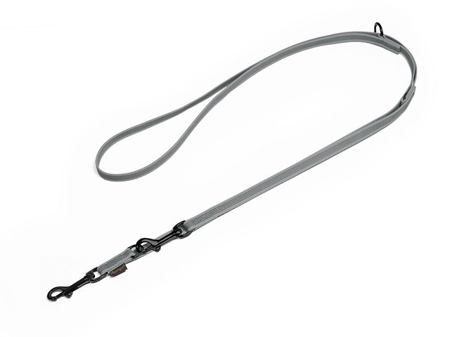 Rubbered_adjustable_leash_15mm_black_snap_hook_grey_small_web