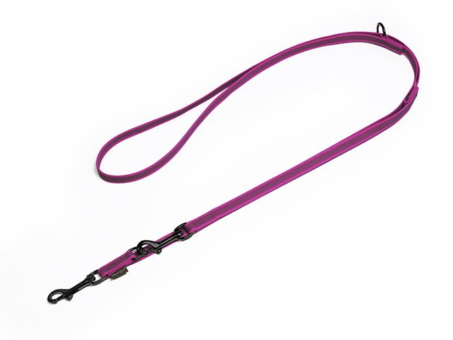 Rubbered_adjustable_leash_15mm_black_snap_hook_purple_small_web
