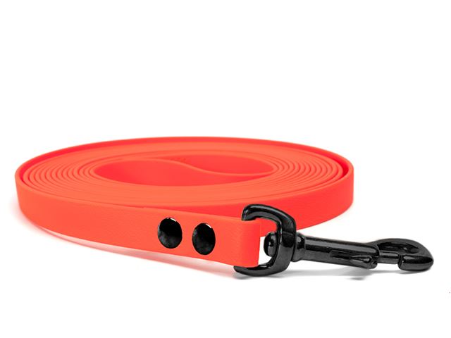 Biothane_tracking_leash_16_19mm_revited_neon_orange_black_snap_hook_big_web