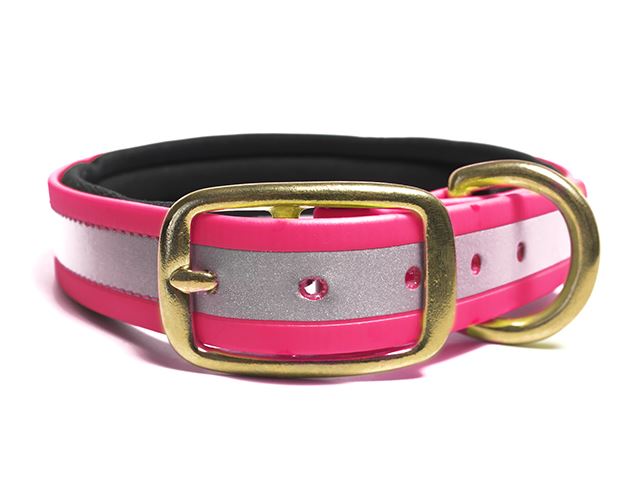 Biothane_collar_deluxe_neopren_reflect_brass_neon_pink_beta_small_web