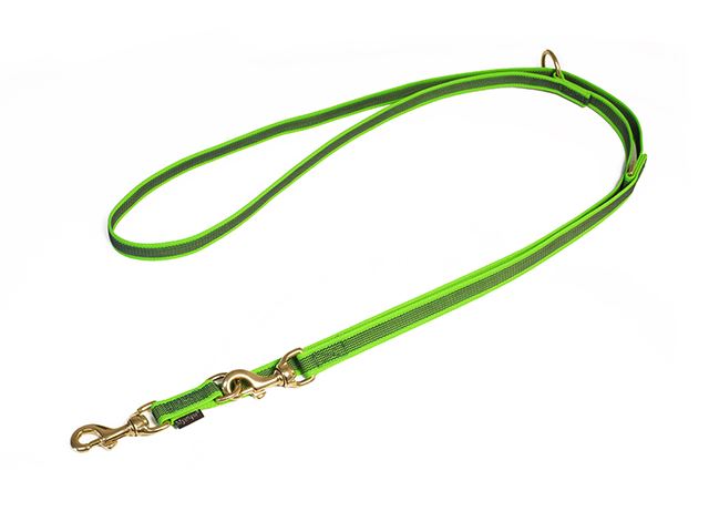 Rubbered_adjustable_leash_20mm_brass_neon_green_1_small_web